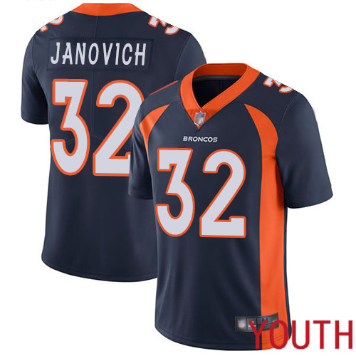Youth Denver Broncos #32 Andy Janovich Navy Blue Alternate Vapor Untouchable Limited Player Football NFL Jersey->youth nfl jersey->Youth Jersey